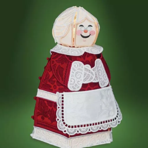 *FREESTANDING LACE CHRISTMAS MRS CLAUS//COLLECTION #12762//MULTI FORMATTED CD//OESD