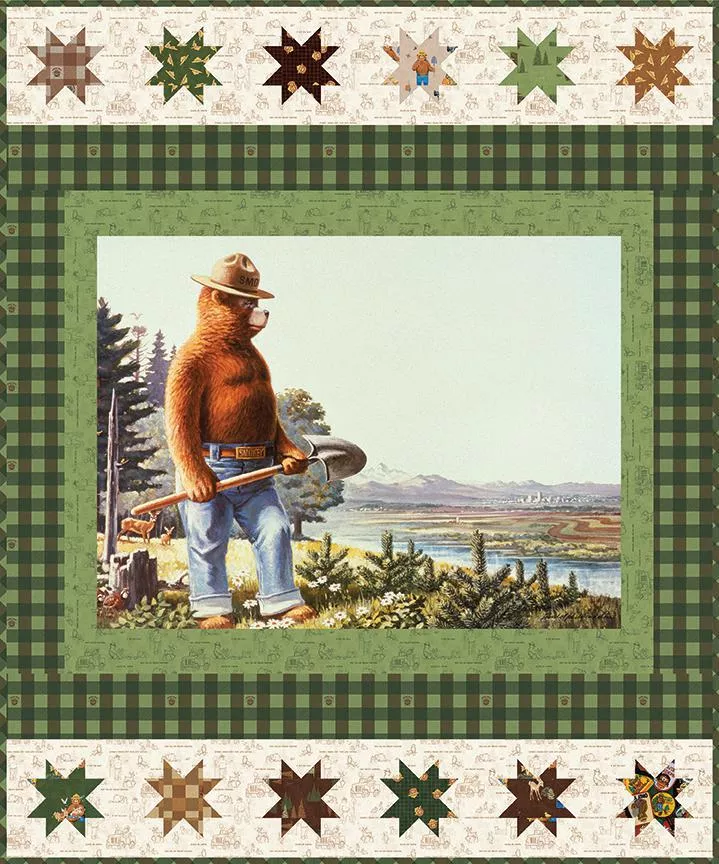 “Friends of Smokey Bear” Riley Blake Kit 54.5×65.5