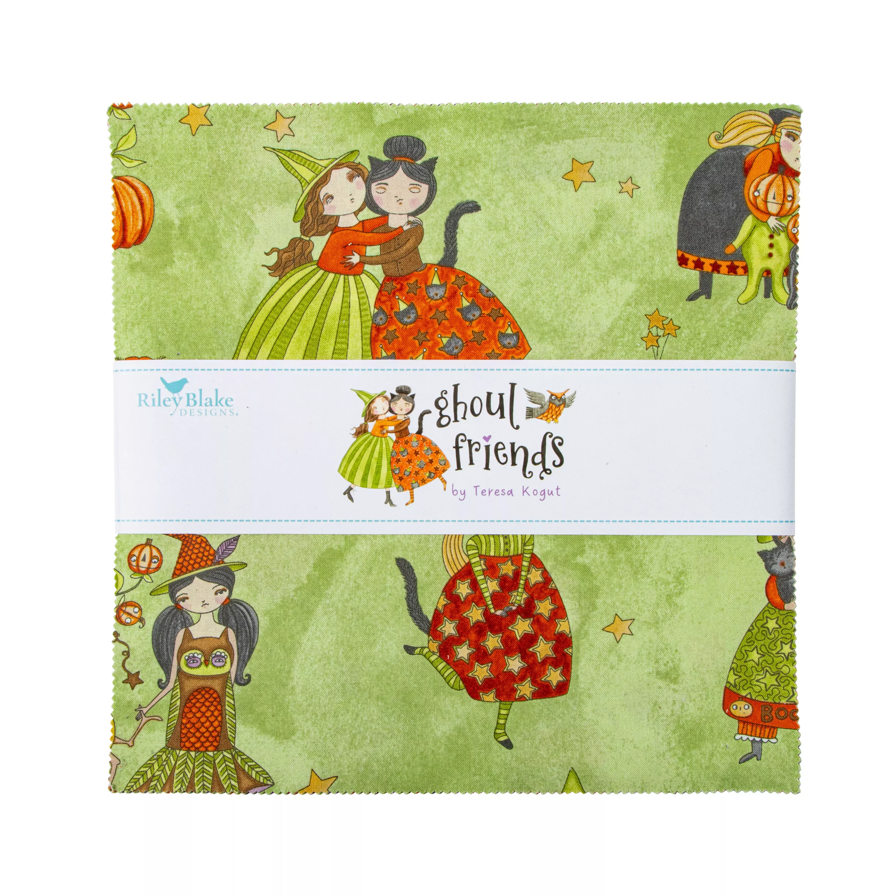Ghoul Friends | 10" Square Pack by Teresa Kogut for Riley Blake | 42 pcs