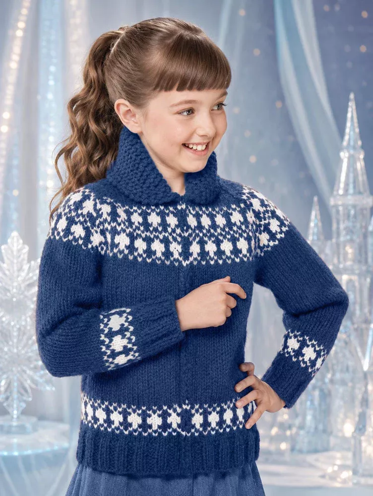 Girl's or Boy's Snowrena Sweater Pattern