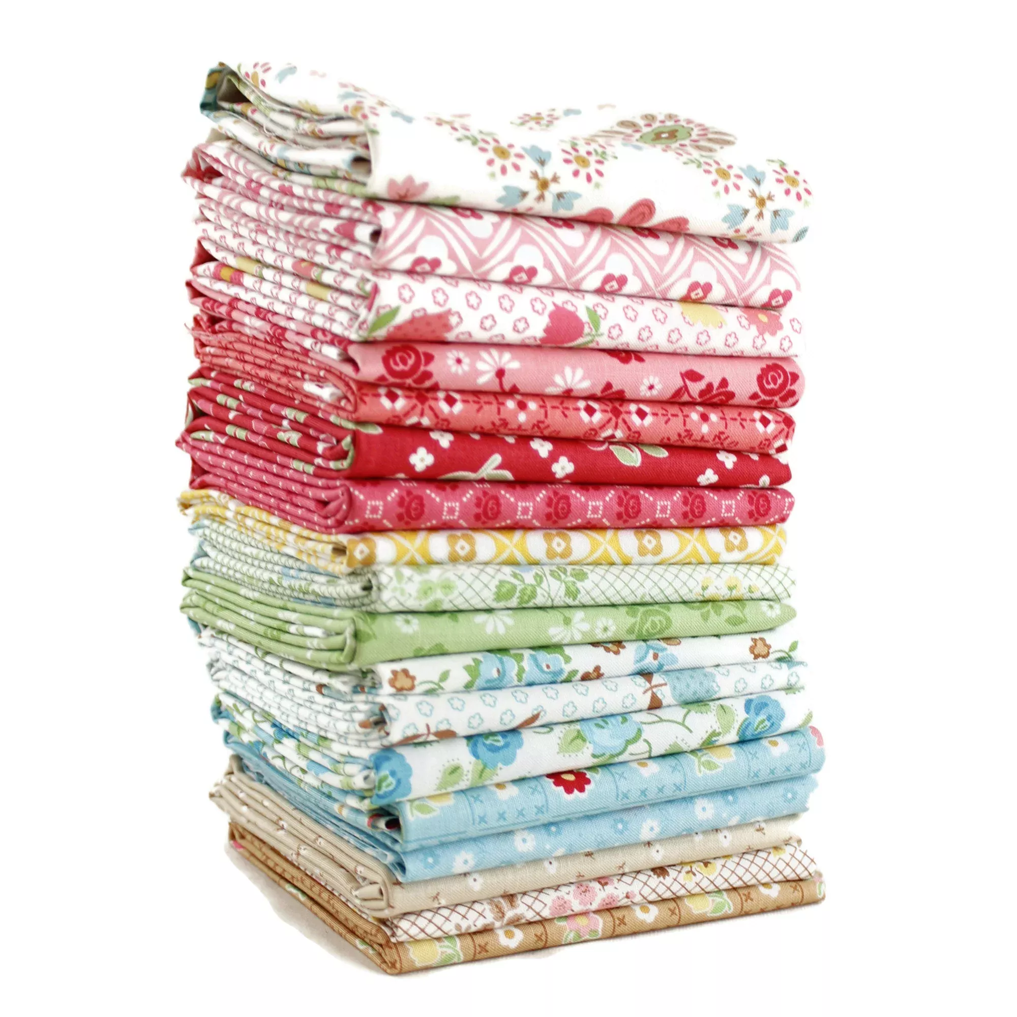 Granny Chic - Fat Eighth Bundle (19 pcs) by Lori Holt for Riley Blake