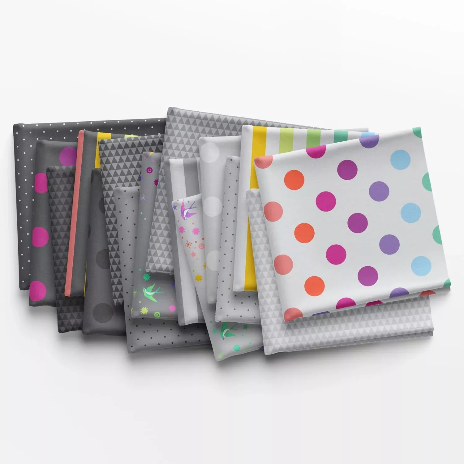 Graywork - True Colors - Fat Quarter Bundle (16 pcs) by Tula Pink for Free Spirit