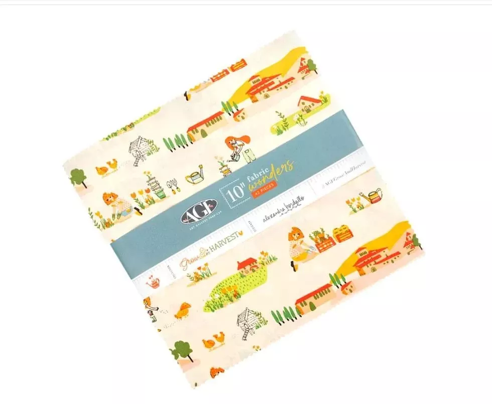 Grow and Harvest Layer Cake - Alexandra Bordallo - Art Gallery Fabrics