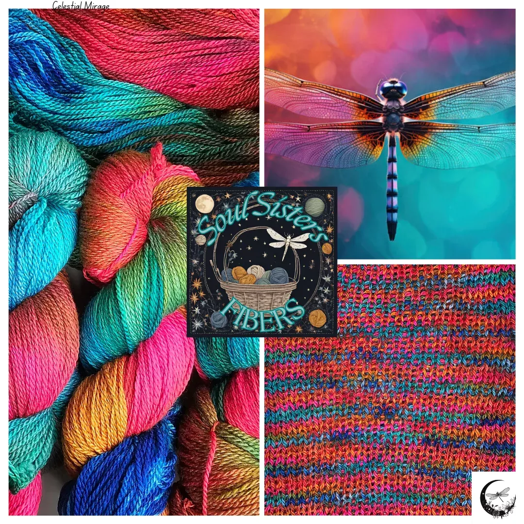 Hand-Dyed OOAK Wool Yarn - Soul Sisters Fibers