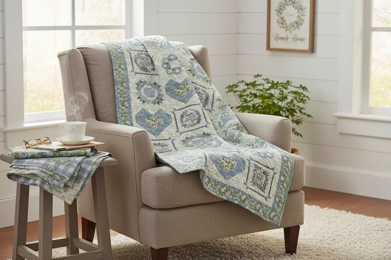 Happiness Sampler Quilt Pattern - Coach House Designs