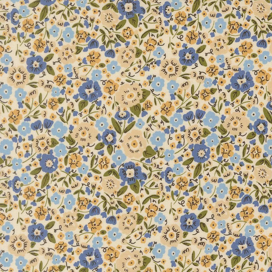 The Henhouse Calico Small Floral Cloud 48435 11 by Gingiber for Moda Fabrics. Sold in 1/2 Yard Increments