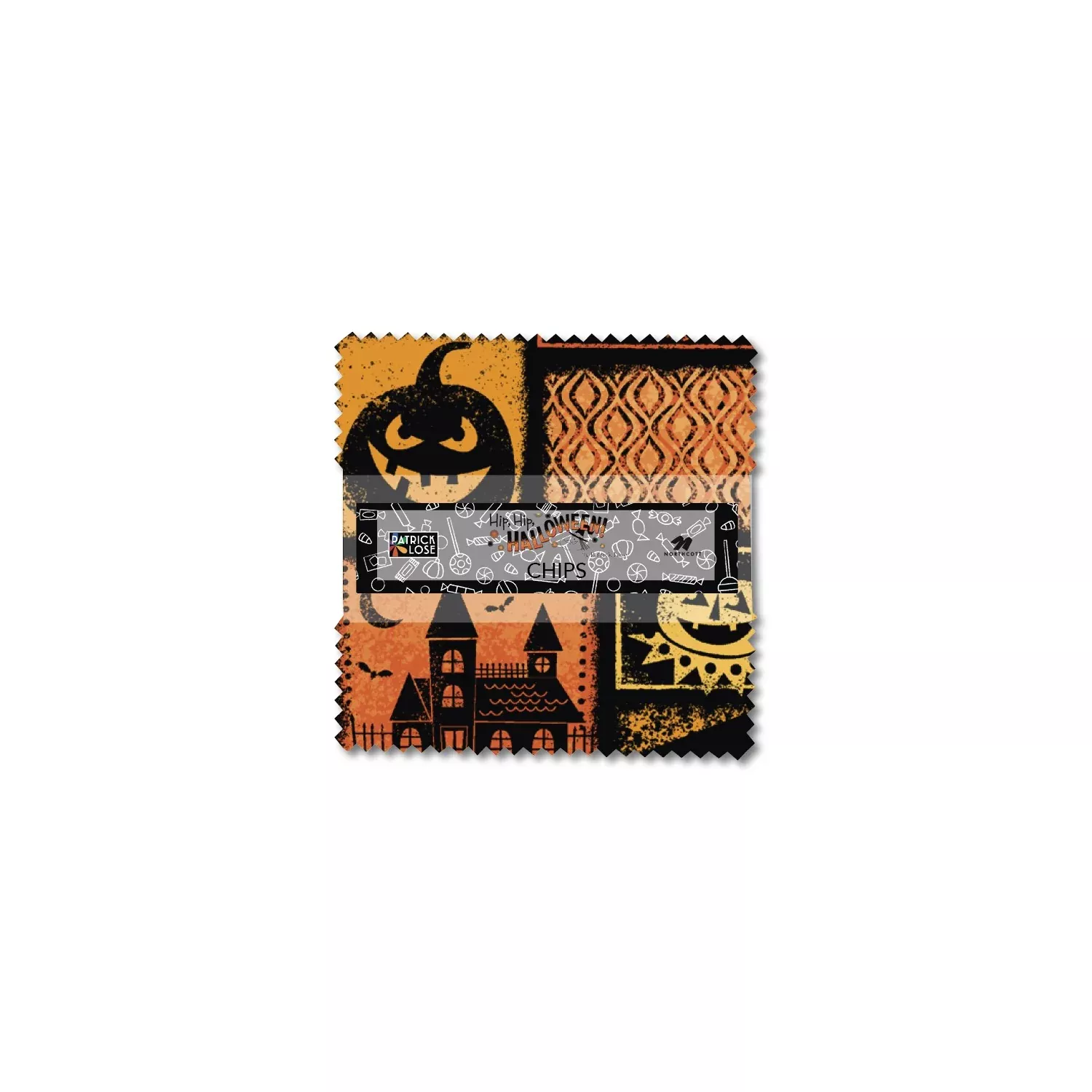 Hip Hip Halloween | 5" Charm Pack by Patrick Lose for Northcott Fabrics | 42 pcs