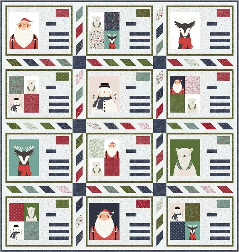Holiday Cards Quilt Pattern by Ginigber
