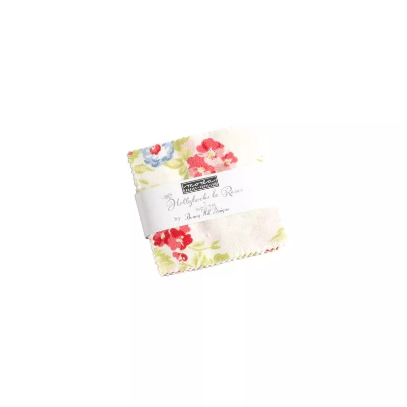 Hollyhocks and Roses by Bunny Hill Designs- Mini Charm Pack