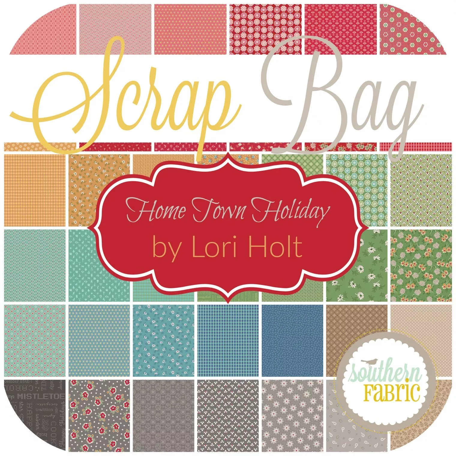 Hometown Holiday - Scrap Bag (approx 2 yards) by Lori Holt for Riley Blake