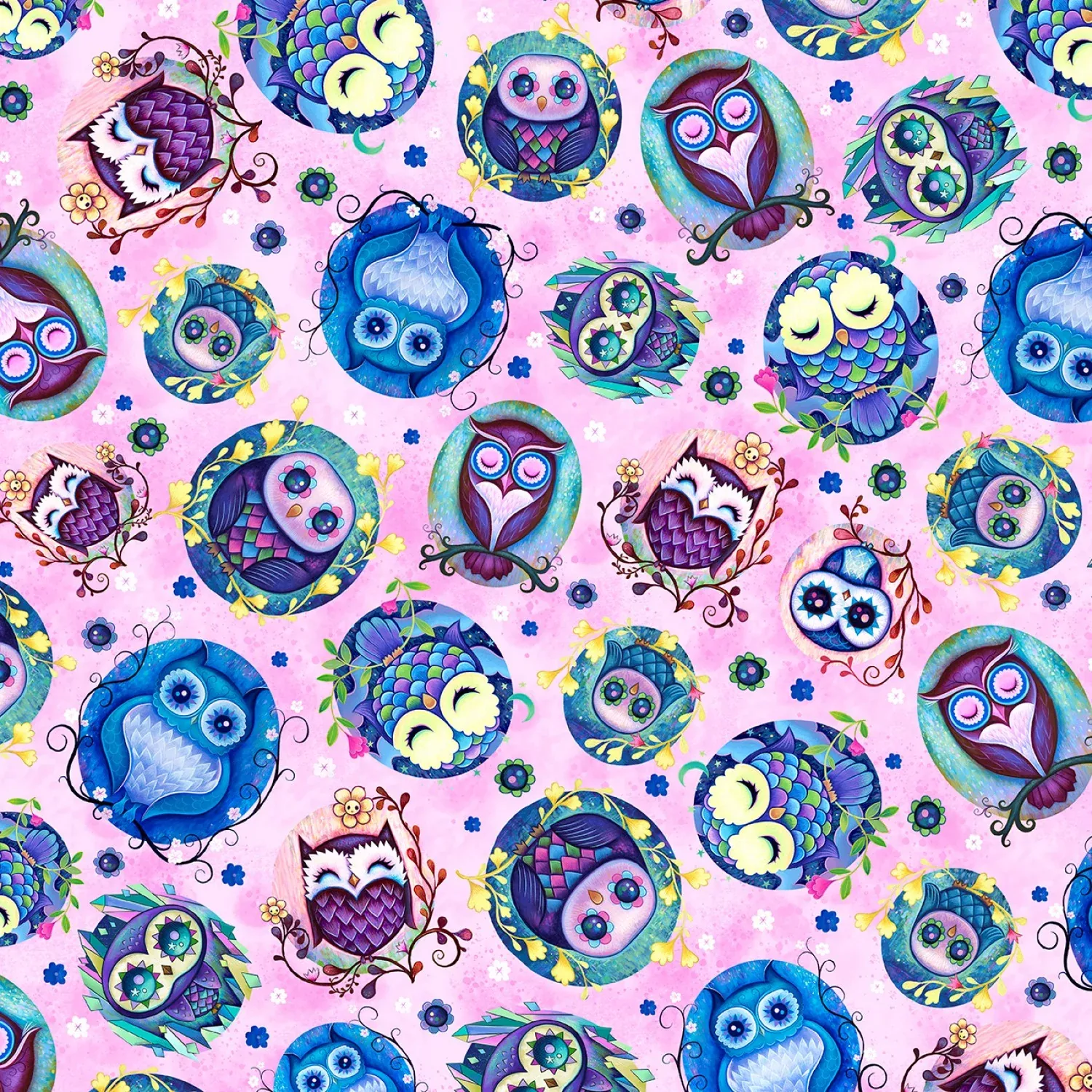 Hootie Patootie - Owl Toss Pink by Jeremiah Ketner