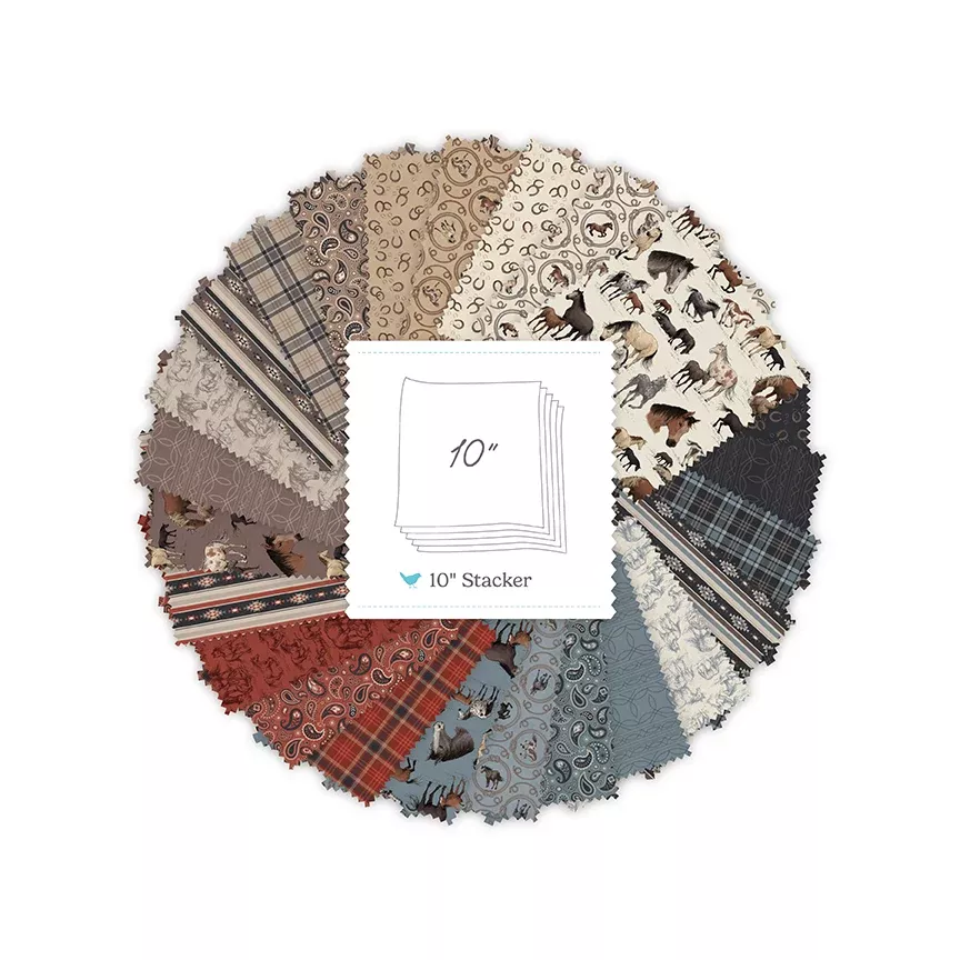 Horseshoe Creek 10" Stacker – Precut Fabric Bundle | Riley Blake | 50% Deposit Preorder (Dec 2026)