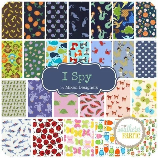 I Spy - Scrap Bag (approx 2 yards) by Mixed Designers for Southern Fabric