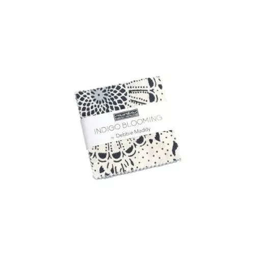 Indigo Blooming by Debbie Maddy : Mini Charm Pack