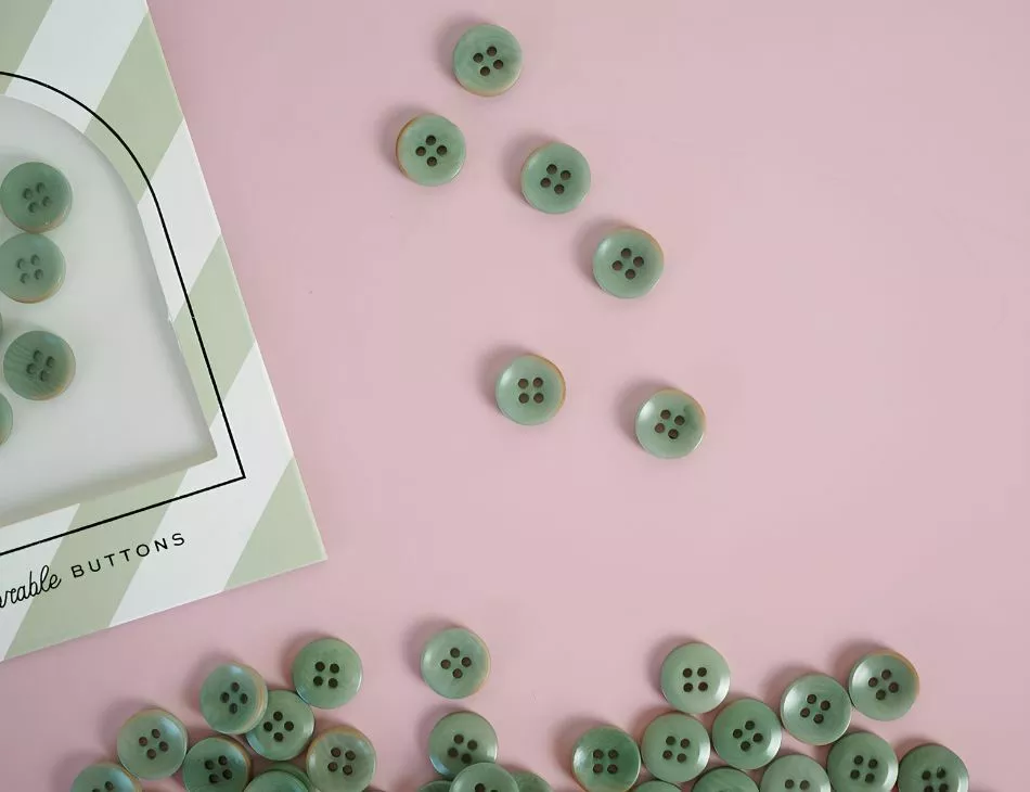 Jadite 1/2" Corozo Nut Buttons