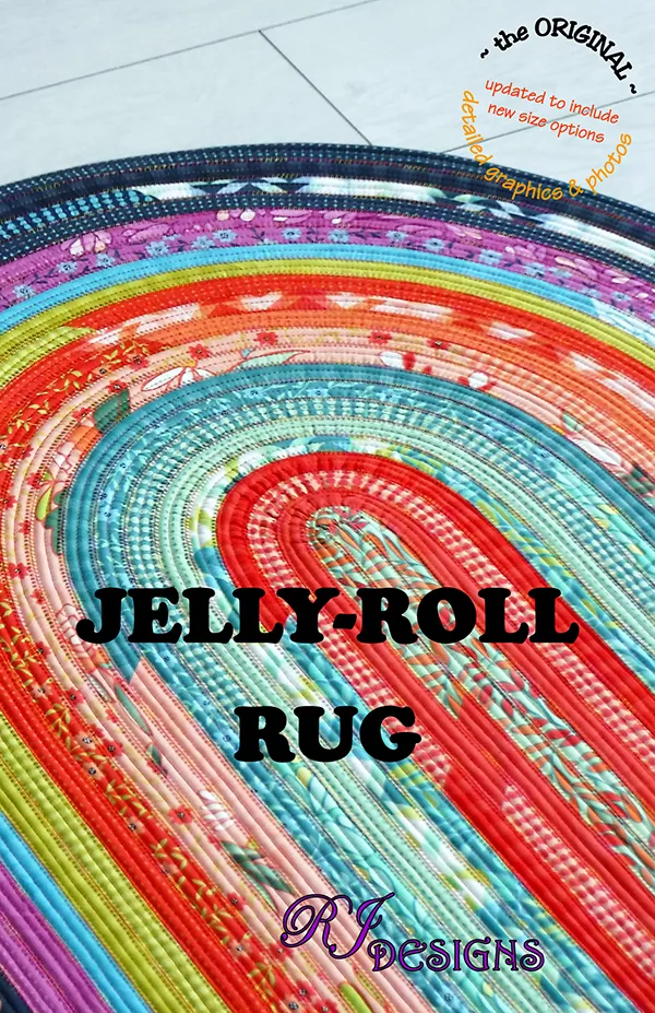 *JELLYROLL RUG PATTERN//R.J. DESIGNS