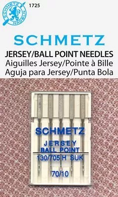 *JERSEY BALLPOINT MACHINE NEEDLES//SIZE 70/10//5-PACK//SCHMETZ