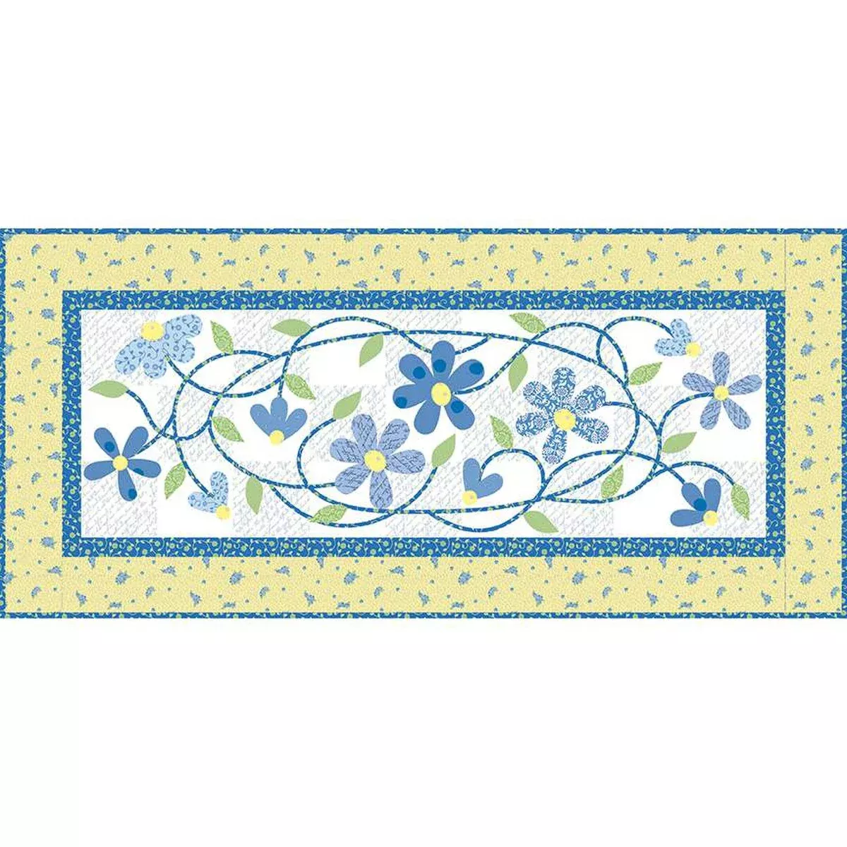 Jillily Studio Tangled Daisies Table Runner Pattern