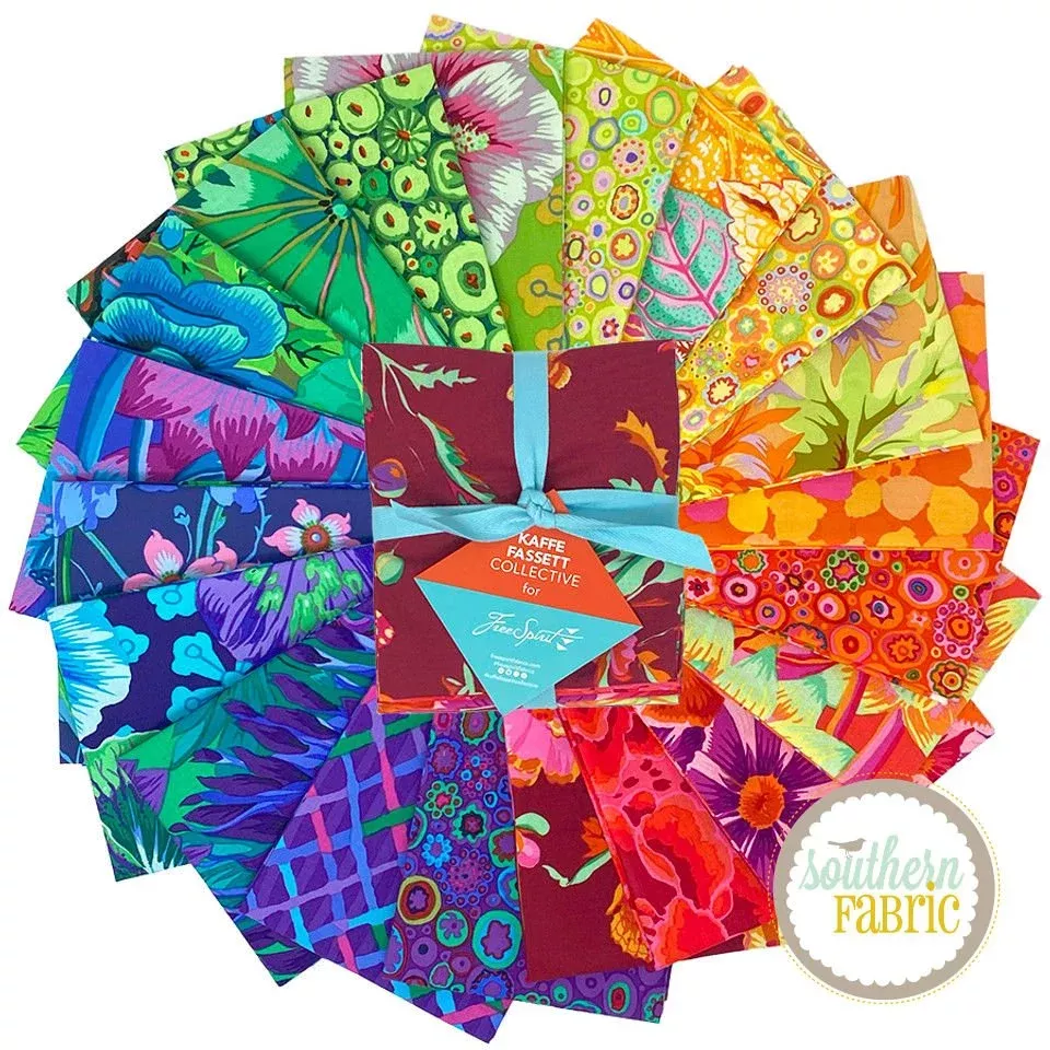 Kaffe Classics Spectrum Colorway - Fat Quarter Bundle (20 pcs) by Kaffe Fassett for Free Spirit