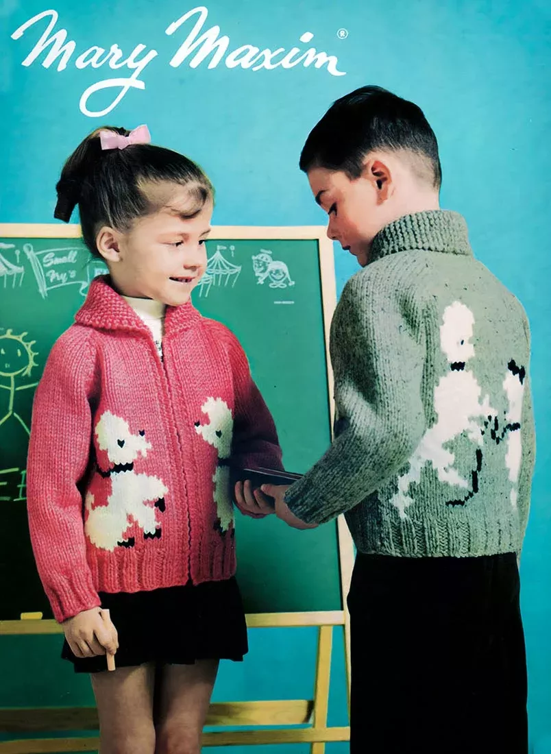 Kiddies' Poodle Cardigan Pattern