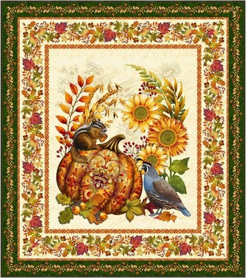 Kit -Autumn Fields - Pumpkin Glory Wall Hanging Kit