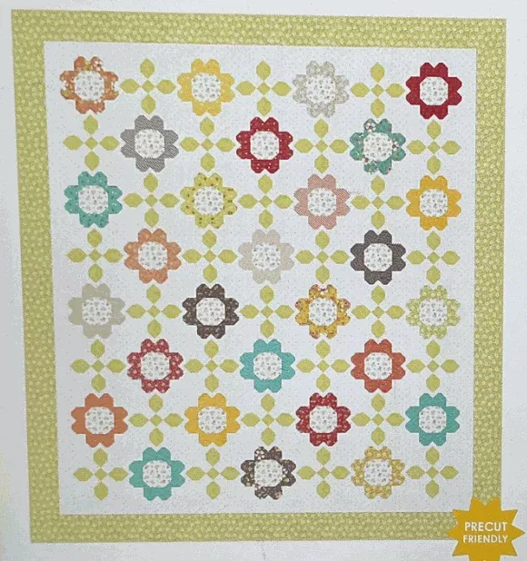KIT: Garden Melody Quilt Kit featuring In the Garden by Corey Yoder of Coriander Quilts for Moda Fabrics (68" x 76")