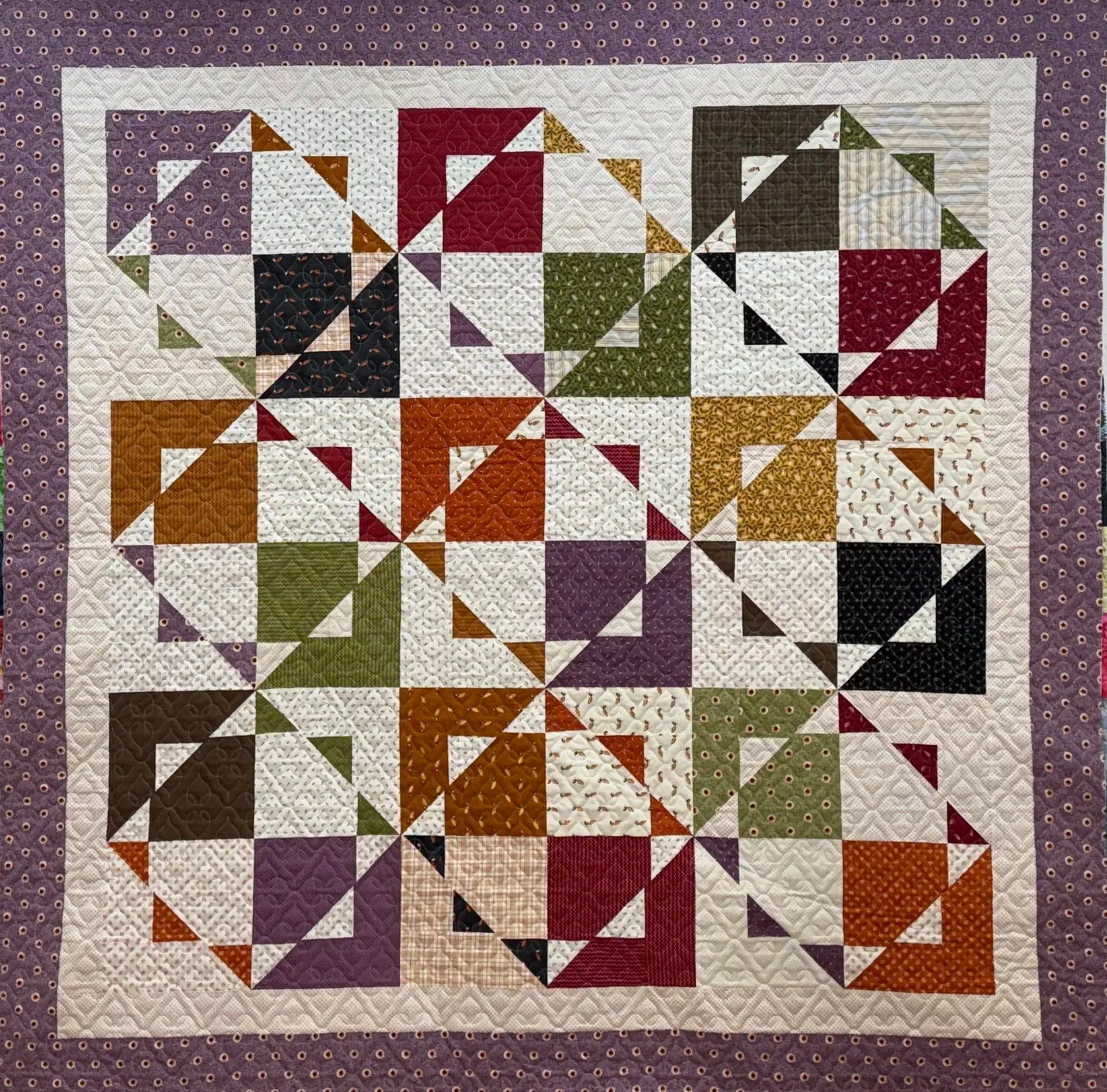 KIT: Kira Quilt Kit featuring Pumpkin Spice Gatherings by Lisa Bongean of Primitive Gatherings for Moda Fabrics (63" x 80" Lap)