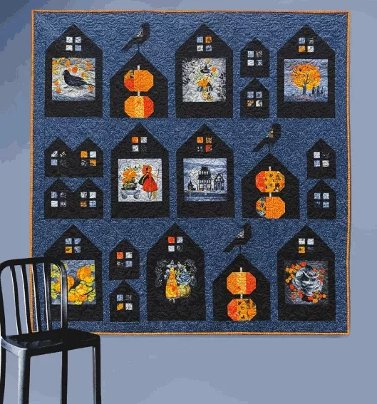 KIT: Neighborhood Views Quilt Kit featuring Coven by Robin Pickens for Moda Fabrics (65.5” x 67.5”)