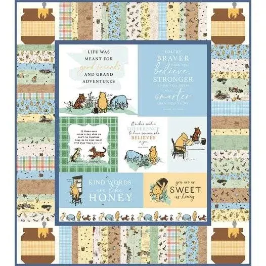 KIT Sweet As Honey Panel Quilt Kit KIT-17000 by Echo Park Paper Co. for Riley Blake Designs.