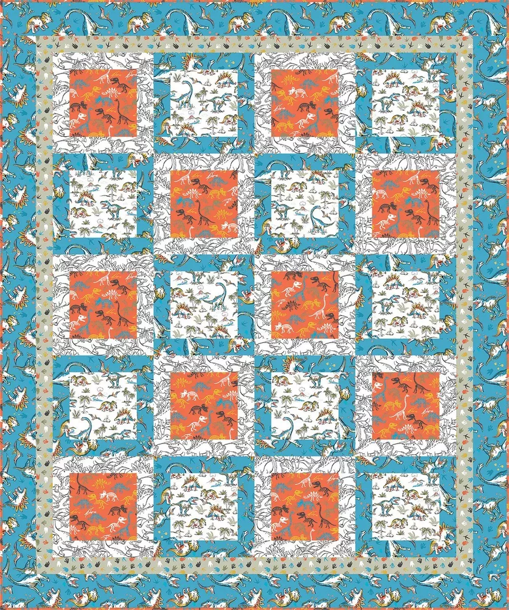 Kit - Totally Roarsome Flannel by Josh Rey Quilt Kit