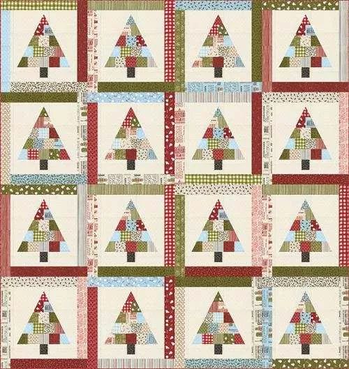 KIT-The Tree Farm Quilt Kit featuring Emmitt & Ivy by Sweetwater for Moda Fabrics