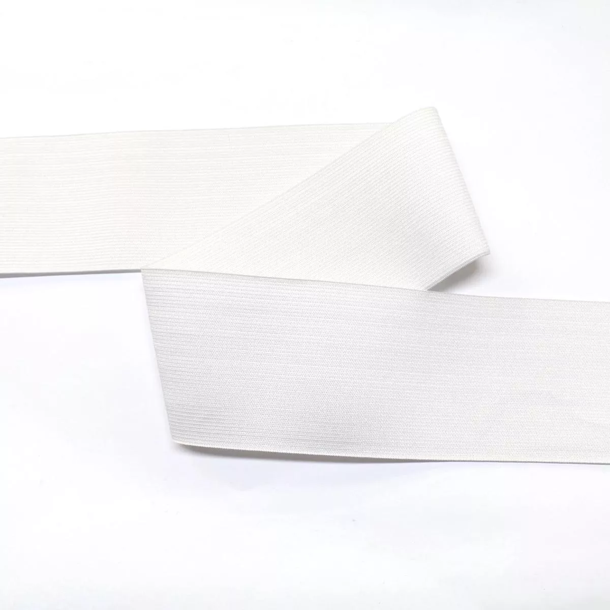 *Knitted Non-Roll Elastic – White