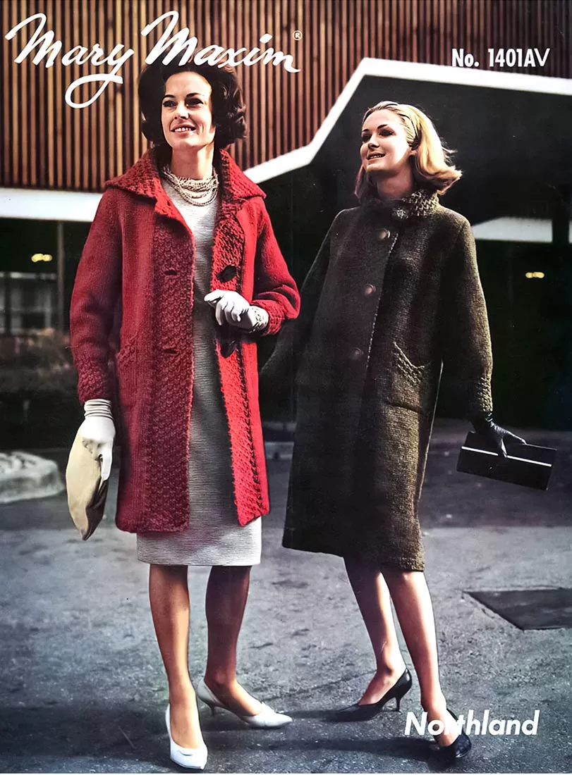Ladies' Coat with Stand-Away or Fold-Over Collar Pattern