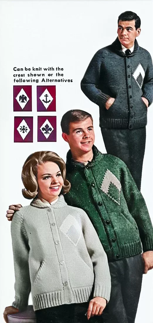 Ladies' or Youth Diamond Cardigan Pattern