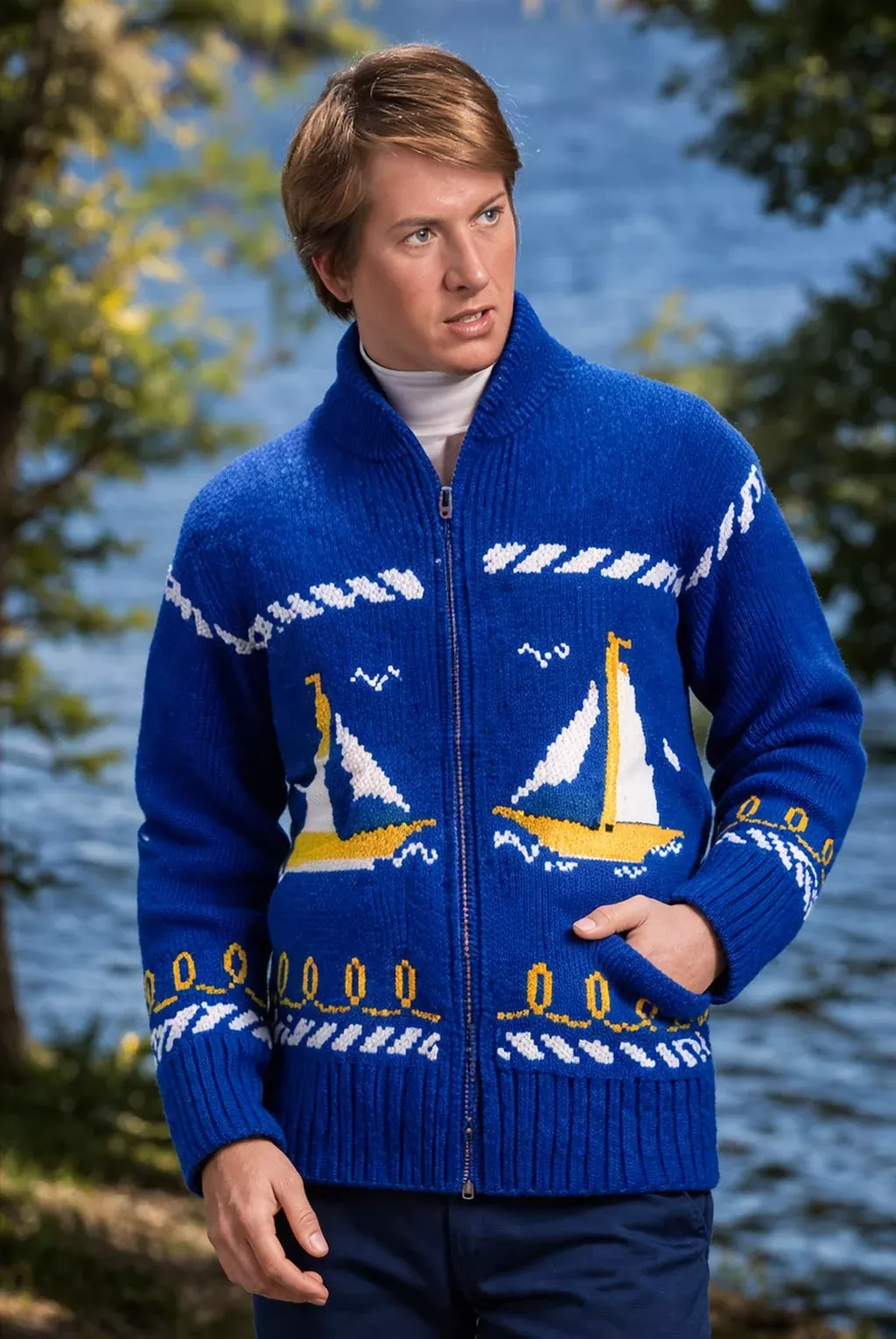 Ladies' or Youth Sailing Time Cardigan Pattern