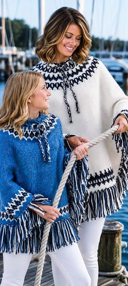 Ladies' Poncho- Pullover Pattern