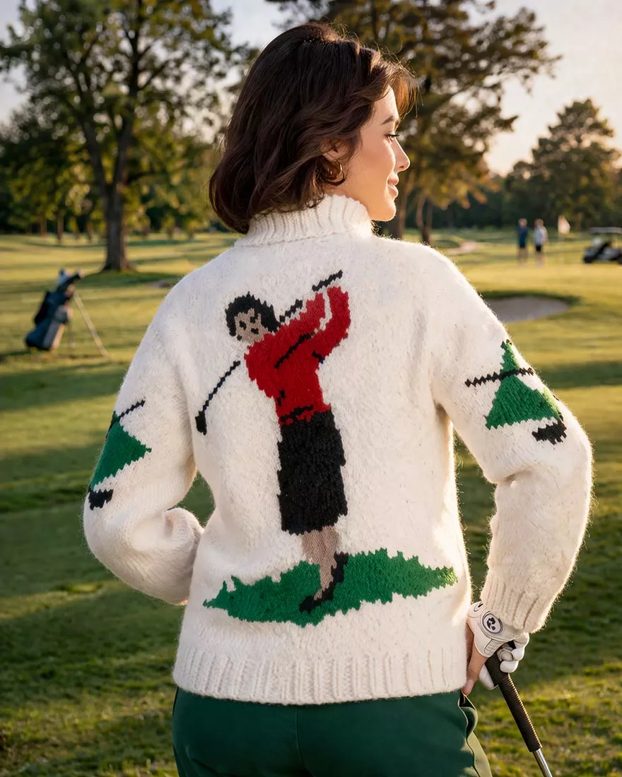 Lady Golfing Cardigan Pattern