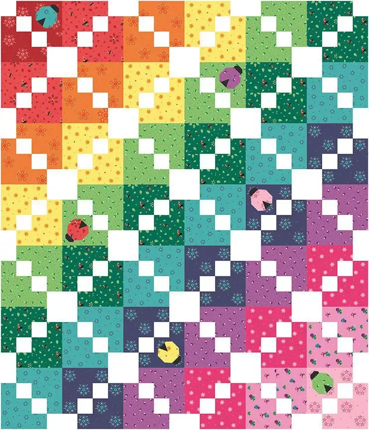 “Ladybug Lattice” Riley Blake Bloom Kit 48″x56″