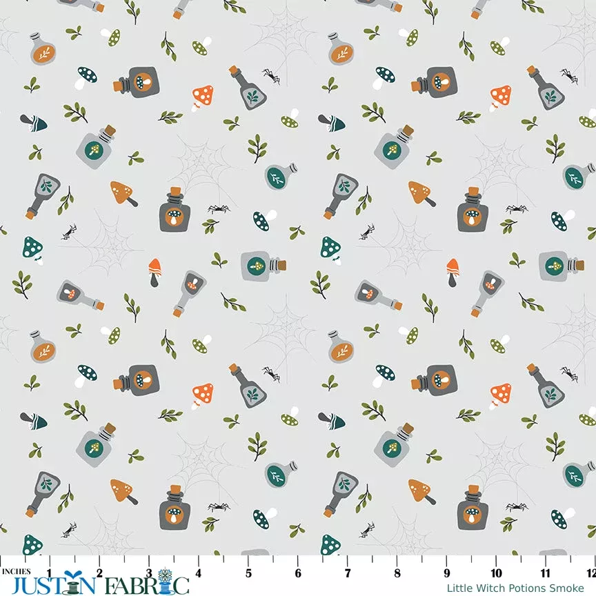 Little Witch Potions Smoke Yardage by Jennifer Long | Riley Blake Designs