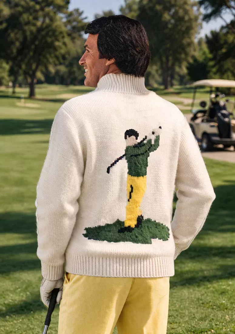 Men's or Ladies' Cardigan - Golf Pattern