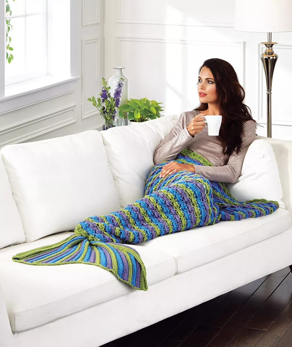 Mermaid Tail Throw - Adult (42 x 54")
