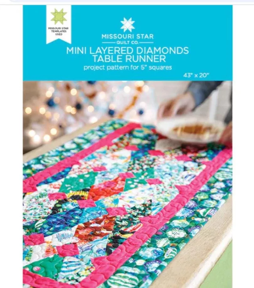 Mini Layered Diamonds Table Runner Pattern - Missouri Star