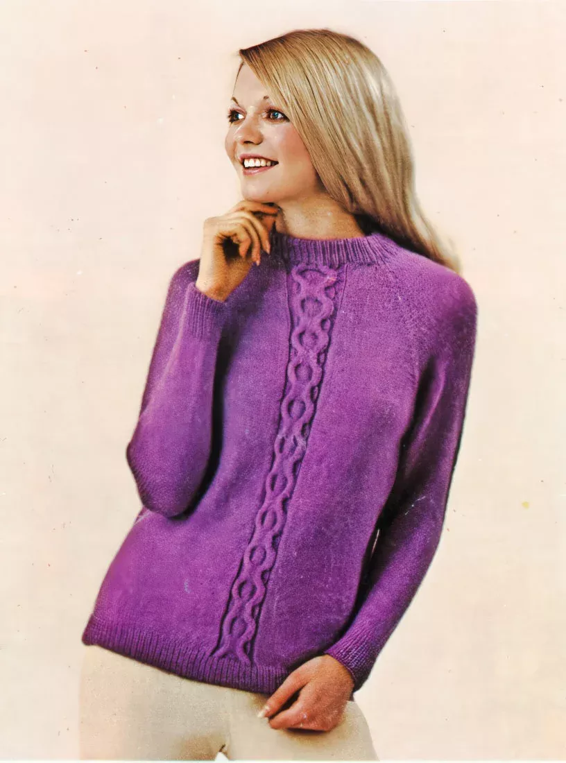 Mock Cable Pullover Pattern