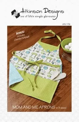 *MOM AND ME APRONS//3 SIZES//TODDLER-CHILD-ADULT//ATKINSON DESIGNS
