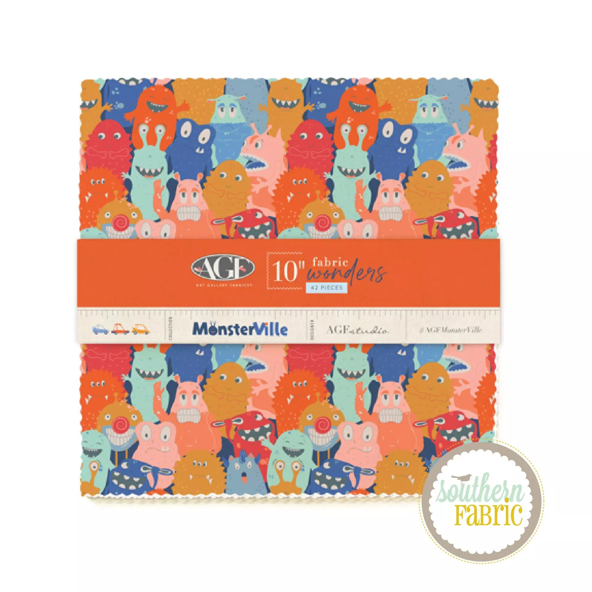 Monsterville Layer Cake (42 pcs) by AGF Studio for Art Gallery