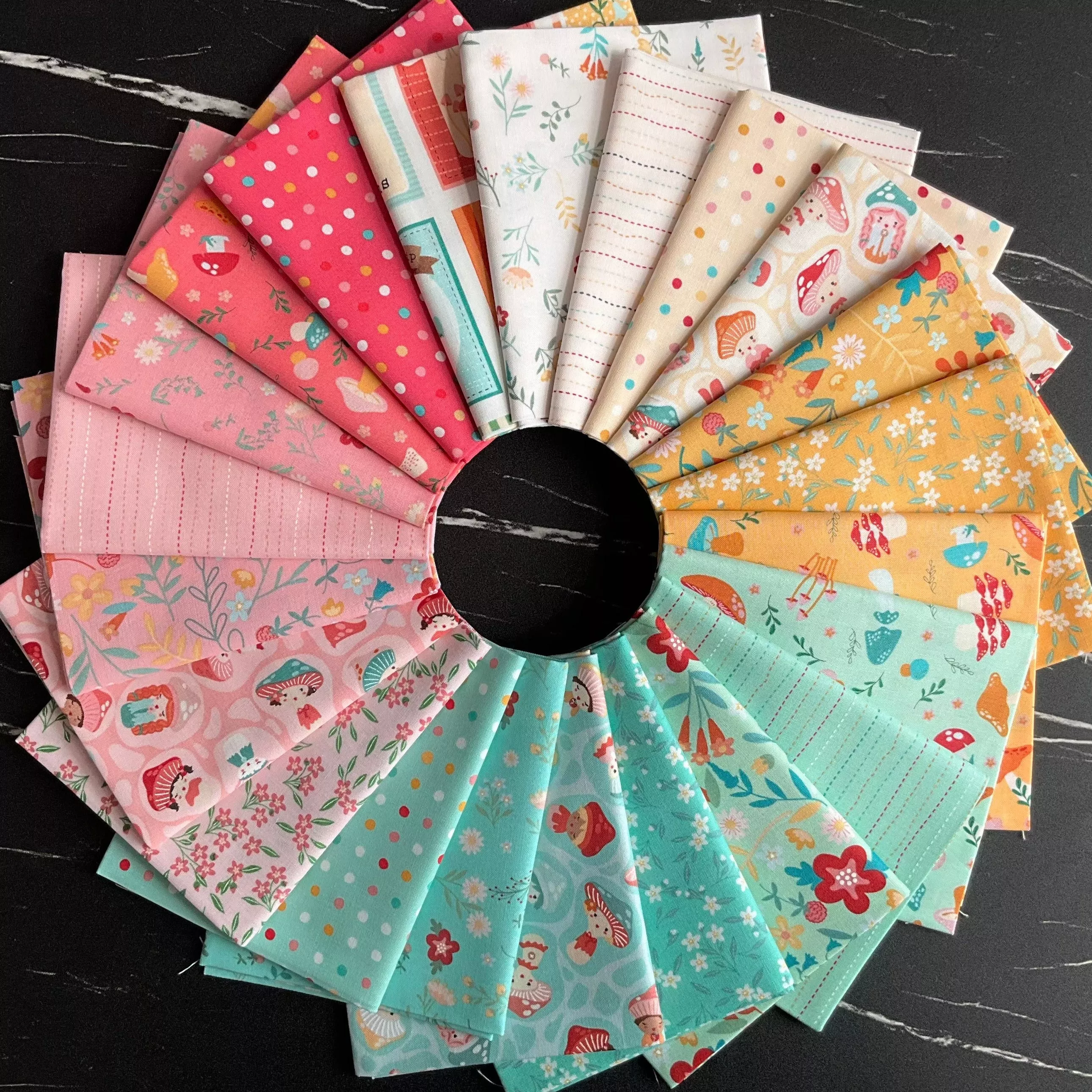 Mushroom Blooms by Poppie Cotton : Fabric Bundles