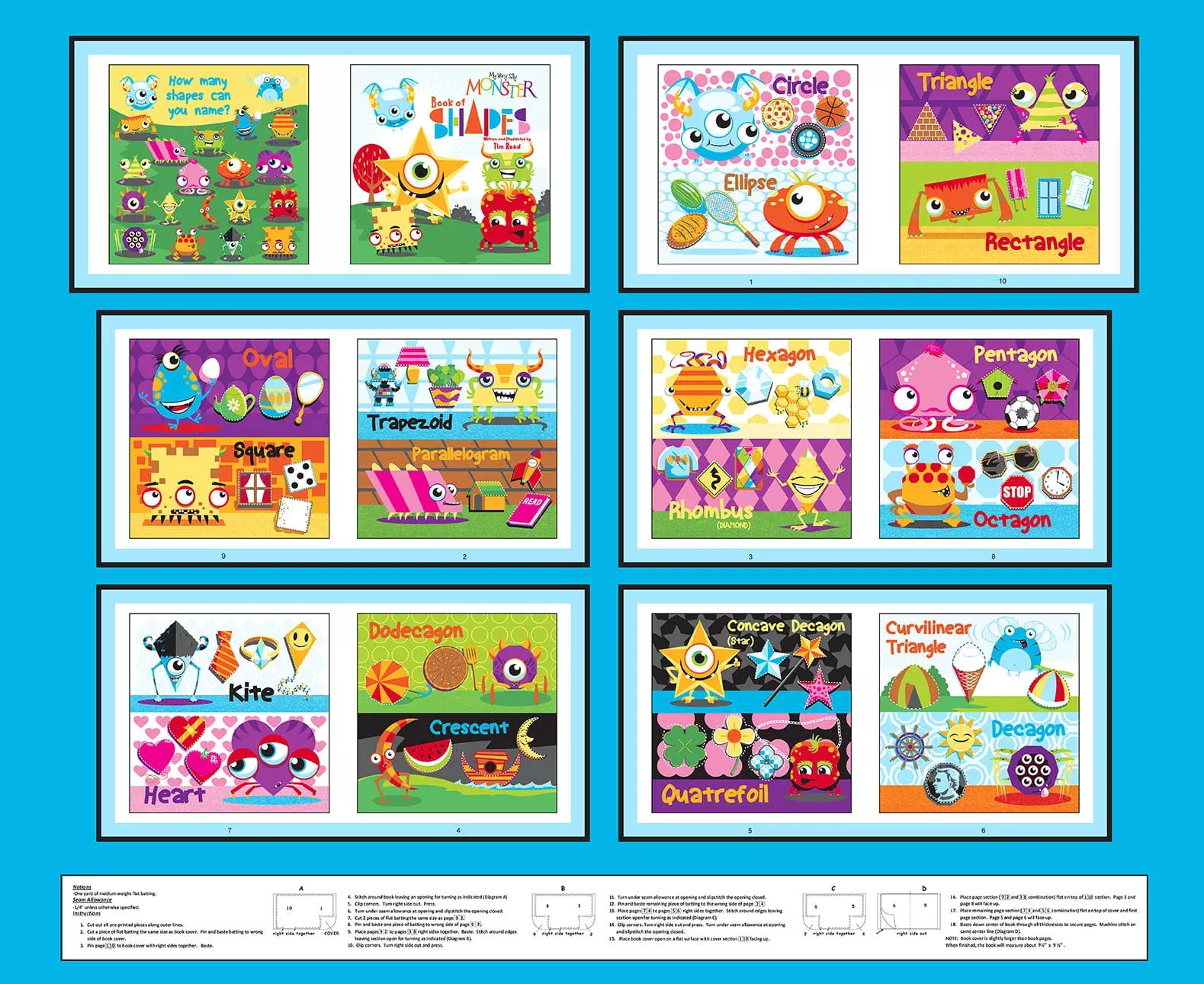 My Very Silly Monster Shapes by Tim Read : Soft Book Panel