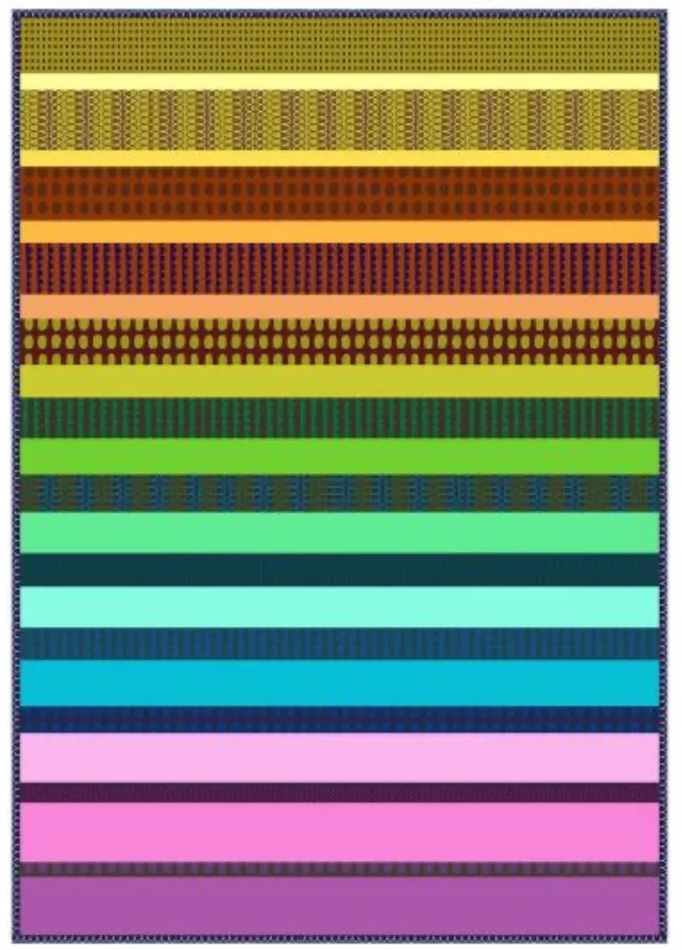 Night Rainbow by Deborah Fisher : Rainbow Stratum Quilt Kit - 1 Left!