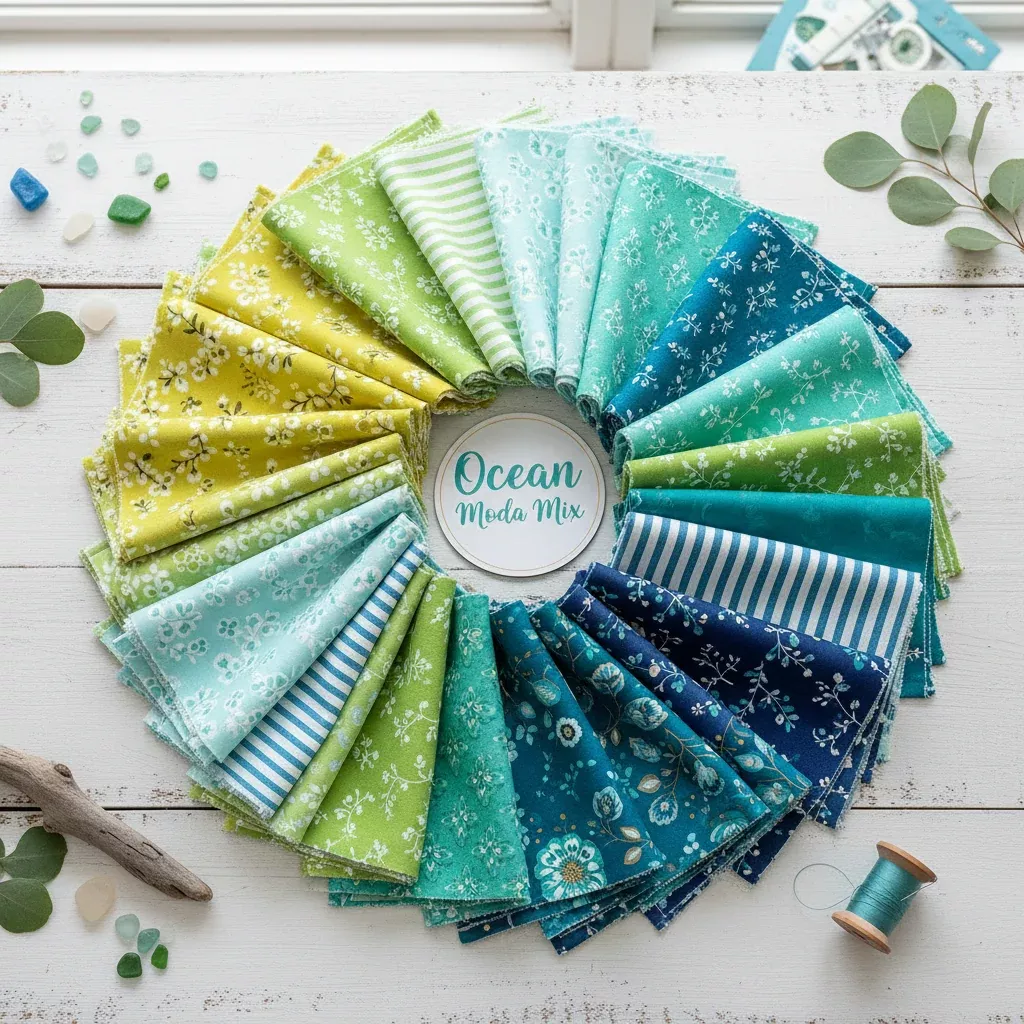 Ocean Moda Mix Fat Quarter Bundle 14/pkg. - Moda Fabrics
