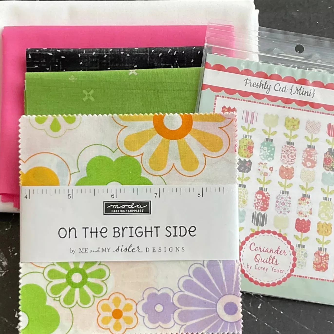 On the Bright Side by Me and My Sister Designs - Freshly Cut Mini Quilt Kit